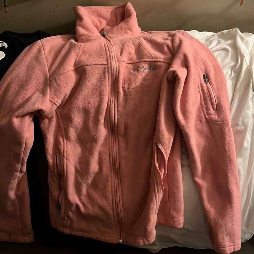 Size small pink Columbia jacket.